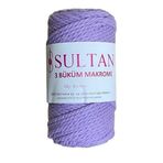 Sultan 3 Büklüm Makrome İpi 250 gr 012 Lila
