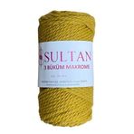 Sultan 3 Büklüm Makrome İpi 250 gr 021 Hardal