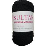 Sultan 3 Büklüm Makrome İpi 250 gr 032 Siyah