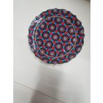 Sultan Çini- ÇİNİ EL EMEĞİ 18 CM Duvar Tabağı