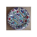 Sultan Çini -el Emeği Samur Desenli 40 Cm Duvar Tabağı