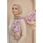 Sultan Eşarp Sultan Desenli Bambu Kraş Şal - Gizem Modeli - DK02-04