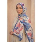 Sultan Eşarp Sultan Desenli Bambu Kraş Şal - Gizem Modeli - DK02-06