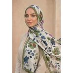 Sultan Eşarp Sultan Desenli Bambu Kraş Şal - Nisan Modeli - DK01-07
