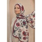 Sultan Eşarp Sultan Desenli Bambu Kraş Şal - Nisan Modeli - DK01-11