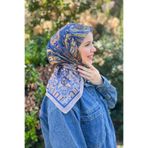 Sultan Eşarp Sultan Fresh Pamuk Eşarp - Etnik Desen - SFE008-06