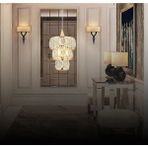 Sultan Tekli Gold Lüx Yatak Odası, Çocuk Odası Arahol ve Mutfak Taşlı Avize