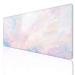 Suluboya Büyük Fare Altlığı Oyun Mouse Pad Büyük 24x12 inç Klavye Mat Kaymaz Kauçuk Tabanlı, Mousepad Yıkanabilir Genişletilmiş Büyük Fare Paspasları, Ev Ofis Çalışmaları için Fare Altlığı 3-924