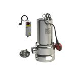 Sumak SDF15/2 Komple Paslanmaz Foseptik 1.1 KW- 1.5 HP Dalgıç Drenaj Pompa 2" Çıkışlı MONOFAZE 220V