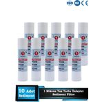 Sumarkt Açık Kasa Su Arıtma Cihazı 10 Inç 1 Mikron Sediment Spun Filtre 10 Adet