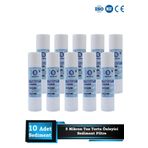 Sumarkt Açık Kasa Su Arıtma Cihazı 10 Inç 5 Mikron Sediment Spun Filtre 10 Adet