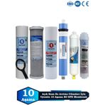 Sumarkt Açık Kasa Su Arıtma Cihazı Uyumlu 10 Aşama Cift Sediment 80 Gpd Membranlı Mineralli Bakım Seti