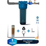 Sumarkt Atlantis Daire Bina Girişi 10 İnch 1 Aşama Su Arıtma Yumuşatma Cihazı Kireç Önleyici Yumuşatma Set