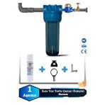 Sumarkt Atlantis Daire Bina Girişi 10 İnch 1 Aşama Su Arıtma Yumuşatma Cihazı(toz Tortu,çamur Önleyici Set) Lacivert
