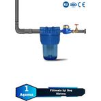Sumarkt Atlantis Daire Bina Girişi 5 İnch 1 Aşama Su Arıtma Yumuşatma Cihazı İçi Boş, Filtresiz Set