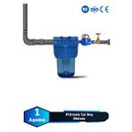 Sumarkt Atlantis Daire Bina Girişi 5 İnch 1 Aşama Su Arıtma Yumuşatma Cihazı(içi Boş, Filtresiz Set) Lacivert