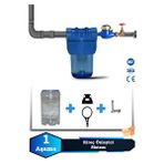 Sumarkt Atlantis Daire Bina Girişi 5 İnch 1 Aşama Su Arıtma Yumuşatma Cihazı(kireç Önleyici Set) Lacivert