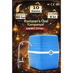 Sumarkt Avenger 10 Aşamalı 8 Lt Metal Tanklı Süper Membran Teknolojili Mineralli Pompalı Su Arıtma Cihazı Beyaz