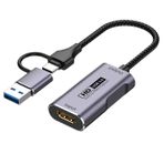 Sumateke Video Yakalama Kartı 4K HDMI - USB-A/USB-C Yakalama Kartı Full HD 1080P 60FPS USB3.0 Oyun, Akış, Öğretim, Video Konferans için Video ve Ses Kaydı Yakalama
