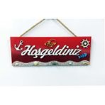 Sume Hoşgeldiniz Kapı Ve Duvar Dekoru Süsü 30x11 Cm Çok Renkli