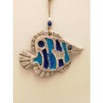 Sume Seramik Mini Balık Dekoratif Duvar Süsü 17x12 Cm Mavi