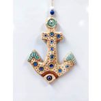 Sume Seramik Mini Çapa Dekoratif Duvar Süsü 13x17 Cm
