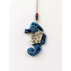 Sume Seramik Mini Deniz Atı Dekoratif Duvar Süsü 9x14 Cm
