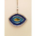 Sume Seramik Mini Göz Nazarlık Dekoratif Duvar Süsü 11x14 Cm Çok Renkli