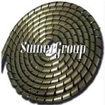 SUMERGROUP Plastik Boru Hortum Kablo Koruma Sistemleri 25MM SARMA TOPLAMA SPİRALİ 50 METRE (SİYAH)