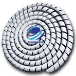 SUMERGROUP Plastik Boru Hortum Kablo Koruma Sistemleri 40MM SARICI KORUYUCU SPİRAL GRİ 25 METRE