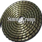 SUMERGROUP Plastik Boru Hortum Kablo Koruma Sistemleri 40MM TOPLAMA SPİRALİ SİYAH 25METRE