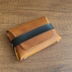 Sumerian Wallet Deri Cüzdan Cat Sarısı ( Rfıd Kart Koruma Hediyeli )