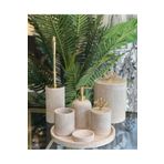 Sümeyra Marble Art - DOĞAL BEJ MERMER BANYO SETİ
