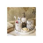 Sümeyra Marble Art Mila-leylak Mermer Banyo Seti 5li
