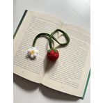 Sumicorn Çilek Amigurumi Örgü Kitap Ayracı,Kitap Aksesuarı,Kitap Severler için Hediye