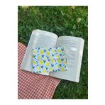 Sumicorn Design Limon Desenli Yıkanabilir Çıtçıtlı Ped Çantası, Mini Cüzdan, Çanta Içi Düzenleyici