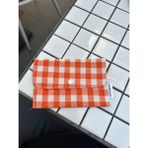 Sumicorn Design Turuncu Pötikareli Yıkanabilir Çıtçıt Detaylı Ped Çantası, Mini Cüzdan, Çanta Içi Düzenleyici