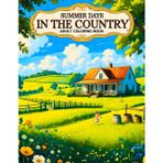 Summer Days in the Country Adult Coloring Book: Features 38 Relaxing Pages with Cozy Homesteads, Flower Fields, and Gentle Landscapes – Ideal for ... (Joanna Mitchell – The Art of Calm and Color)