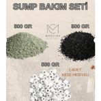 Sump Bakım Seti Zeolit - Aktif Karbon -Seramik Halka Yanında Kese Hediyeli - 500 GR