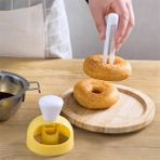 Sumsool 10PCS Dağıtıcı Donut Makinesi Taşınabilir Waffle Kalıbı (Yurt Dışından) - 1 Adet - Siyah