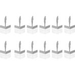 Sumsool 12 Adet Kare Nikah Şekeri Kutusu Metal Kişilik Hediye Gümüş (Yurt Dışından) - 1,5 L