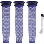 Sumsool Dyson DC58 DC59 DC61 DC62 V6 V7 Vakum Için 3 Adet Yıkanabilir Ön Filtre (Yurt Dışından)