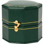 Sumsool Mini Sekizgen Pu Deri Vintage Takı Ekran Yüzük Kutusu Yeşil (Yurt Dışından) - 28 ml