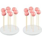 Sumsool Paket Kek Standı - Düğün, Doğum Günü Partisi Için 7 Delikli Lolipop Tutucu (Yurt Dışından) - 1 Adet - Beyaz