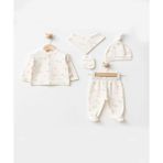 Sun Baby Home Sunbabyhome %100 Pamuk Balon Desenli 5 Parça Hastane Çıkış Seti (Yenidoğan)