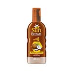 Sun Brown Hindistan Cevizi Özlü SPF 6 Bronzlaştırıcı Güneş Yağı Spreyi 200 Ml