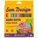 Sun Design 24’lü 4991 Kuru Boya Kalemi