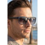 sun factory UV400 Korumalı Polarize Filtreli Mat Lacivert Erkek Güneş Gözlüğü 1304 C5353M