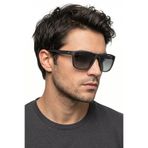 sun factory UV400 Korumalı Polarize Filtreli Mat Siyah Erkek Güneş Gözlüğü 1307 C0101M