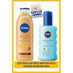 Sun Güneş Sonrası Nemlendirici 200ml Ve Q10 Sıkılaştırıcı Bronzluk Vücut Losyonu 200ml, Çanta Hediye